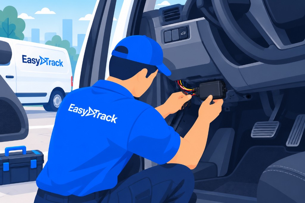 Installation du tracker GPS EasyTrack sous le tableau de bord