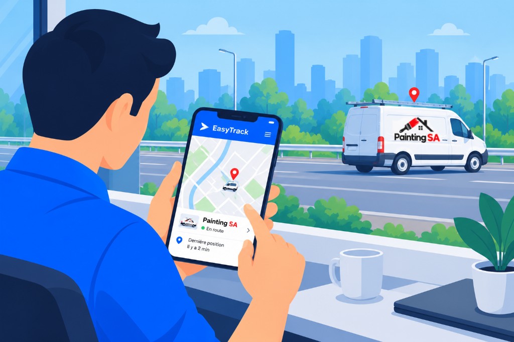 Suivi d'un véhicule en temps réel depuis l'application EasyTrack